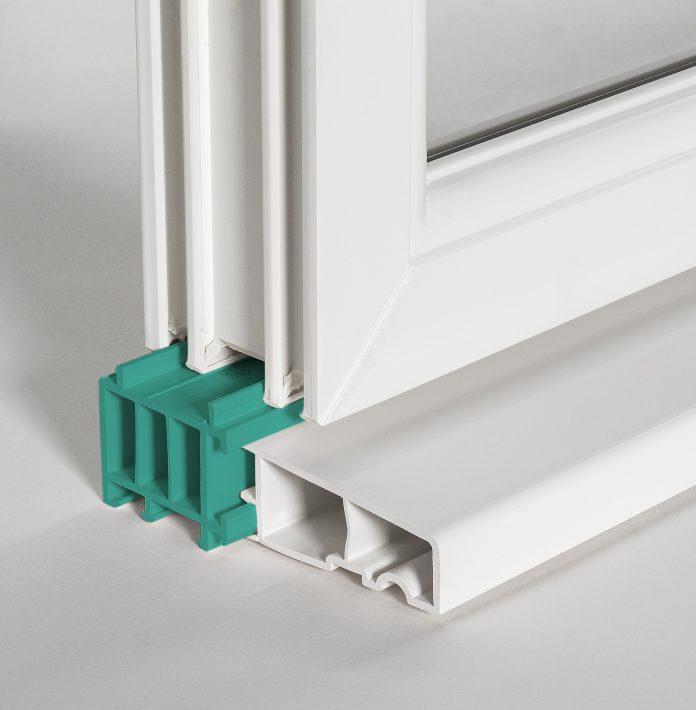 VEKA clip-on window-cill profile